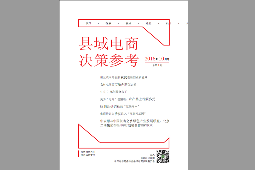 县域电商决策参考 2016年10月号